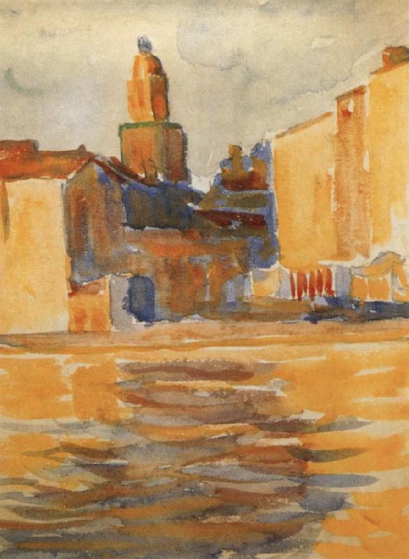 Paul Signac Bell tower oil painting picture
